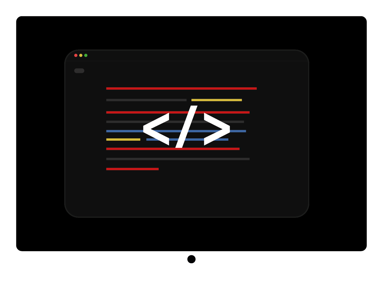ordinateur dessiné par Awa Sane développeur web front-end et web designer à Bordeaux