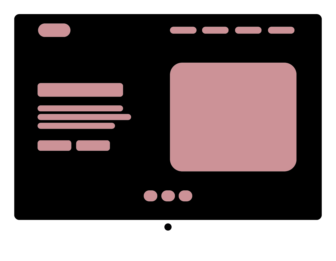 ordinateur dessiné par Awa Sane développeur web front-end et web designer à Bordeaux